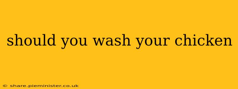 should you wash your chicken