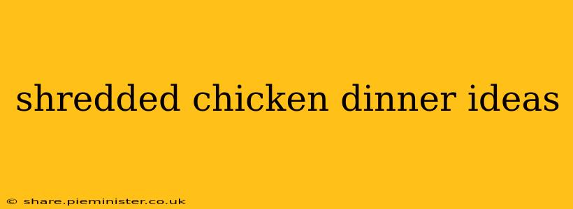 shredded chicken dinner ideas