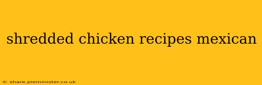 shredded chicken recipes mexican