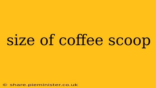 size of coffee scoop
