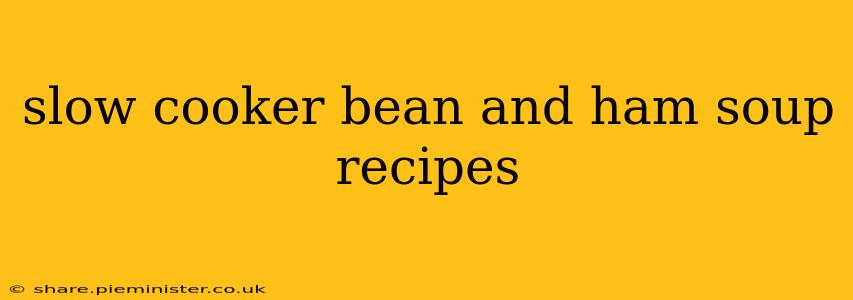 slow cooker bean and ham soup recipes