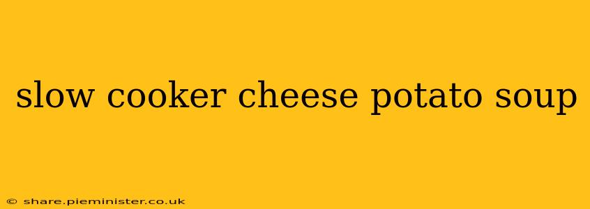 slow cooker cheese potato soup