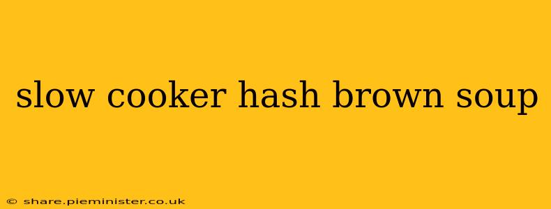 slow cooker hash brown soup