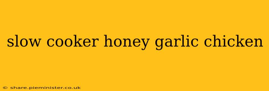 slow cooker honey garlic chicken
