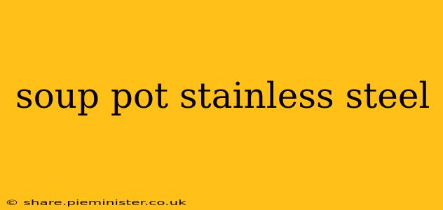 soup pot stainless steel