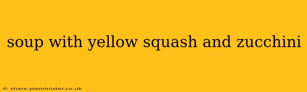 soup with yellow squash and zucchini