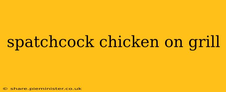 spatchcock chicken on grill