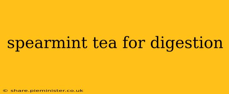 spearmint tea for digestion