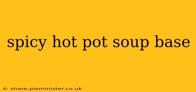 spicy hot pot soup base