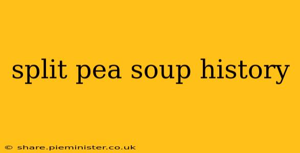 split pea soup history