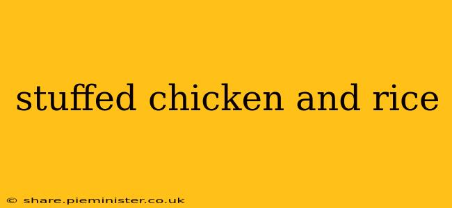 stuffed chicken and rice