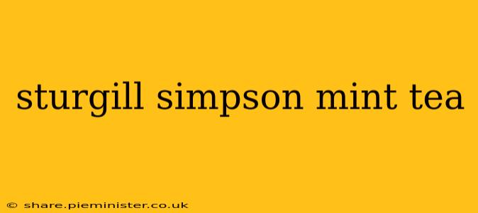 sturgill simpson mint tea