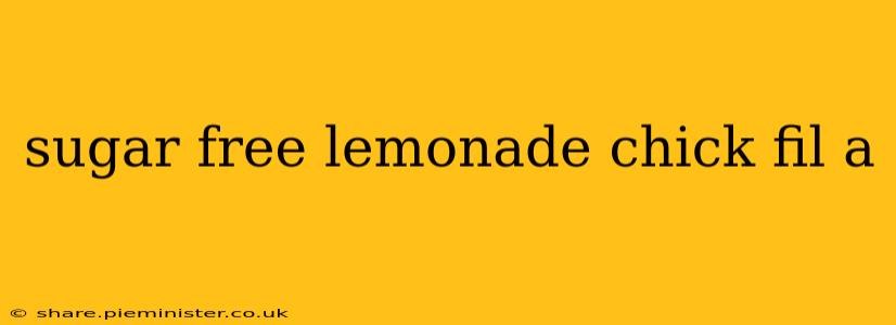 sugar free lemonade chick fil a