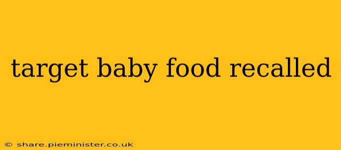 target baby food recalled