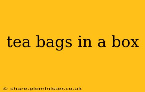 tea bags in a box