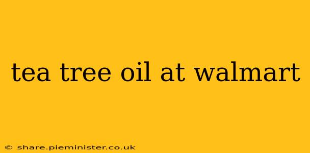 tea tree oil at walmart