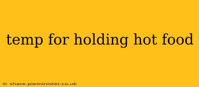 temp for holding hot food