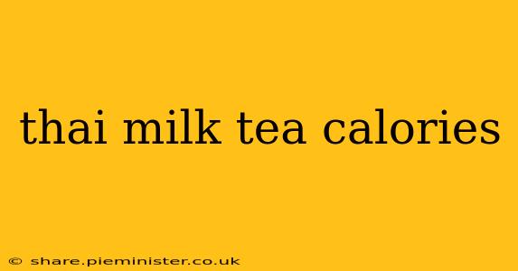 thai milk tea calories