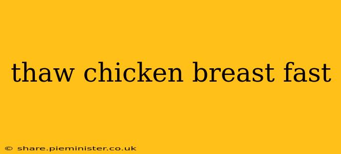thaw chicken breast fast