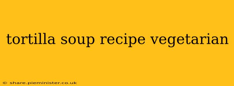 tortilla soup recipe vegetarian