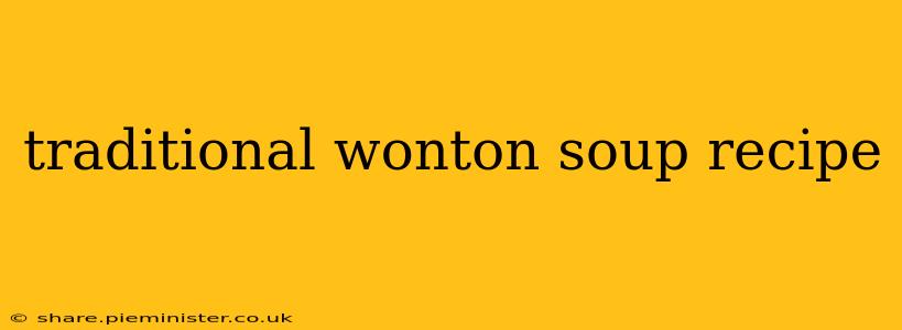 traditional wonton soup recipe