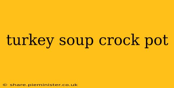 turkey soup crock pot