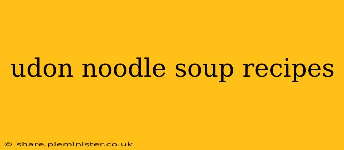 udon noodle soup recipes
