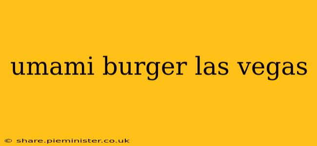 umami burger las vegas