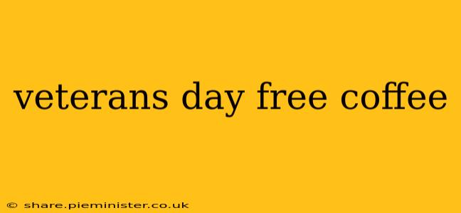 veterans day free coffee