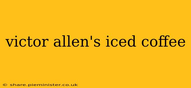 victor allen's iced coffee