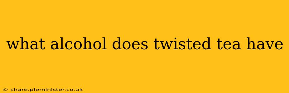 what alcohol does twisted tea have