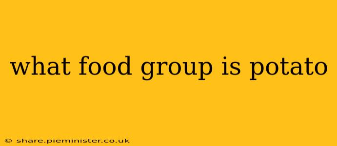 what food group is potato