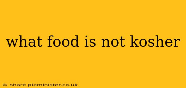what food is not kosher