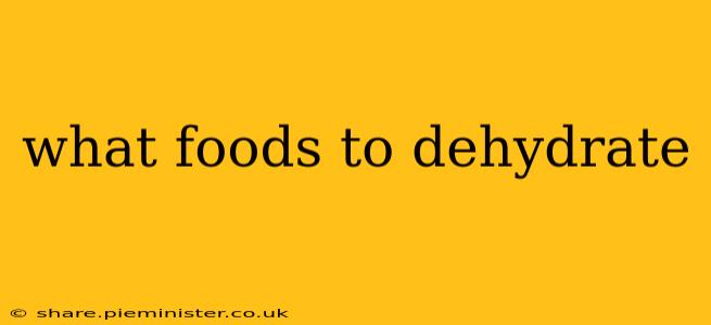 what foods to dehydrate