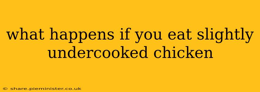 what happens if you eat slightly undercooked chicken