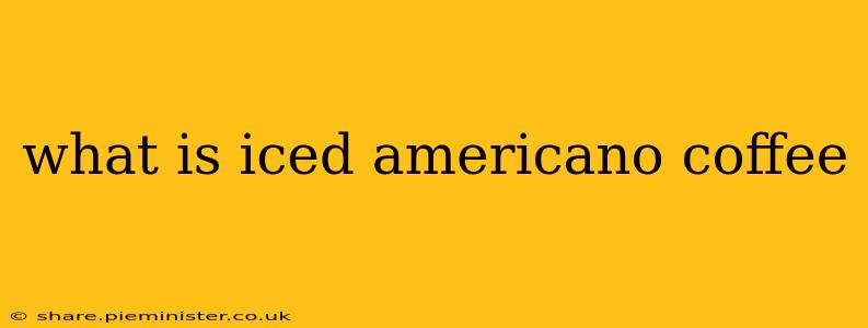 what is iced americano coffee