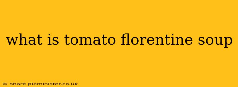 what is tomato florentine soup