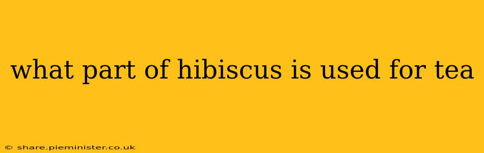 what part of hibiscus is used for tea