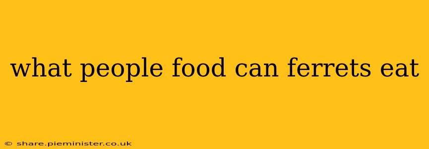 what people food can ferrets eat