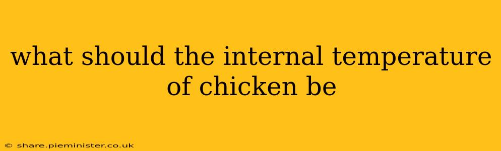 what should the internal temperature of chicken be