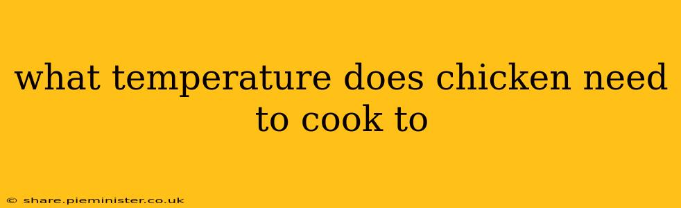 what temperature does chicken need to cook to