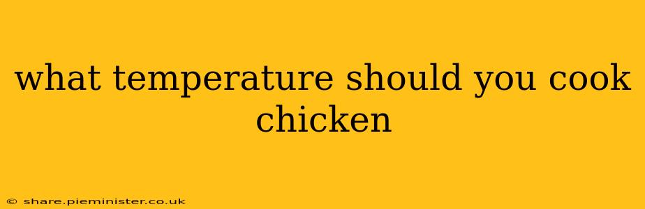 what temperature should you cook chicken