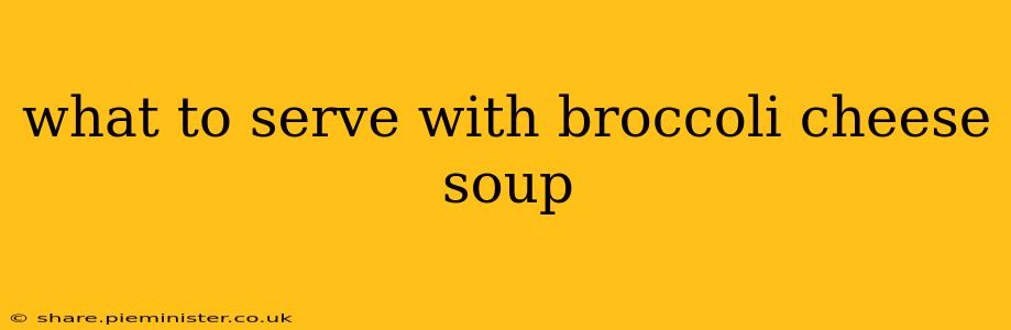 what to serve with broccoli cheese soup