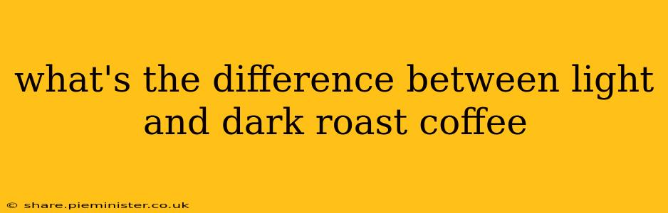 what's the difference between light and dark roast coffee