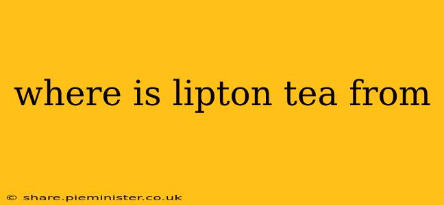 where is lipton tea from
