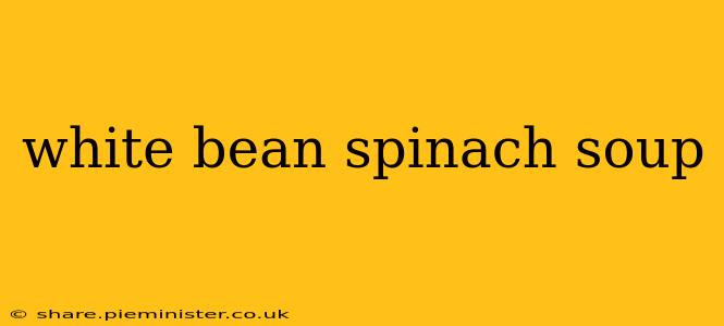 white bean spinach soup