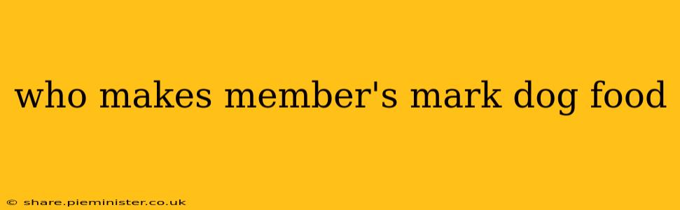 who makes member's mark dog food