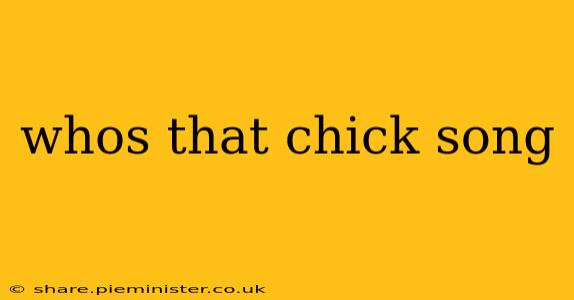 whos that chick song