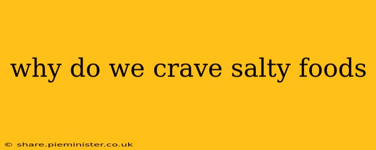why do we crave salty foods