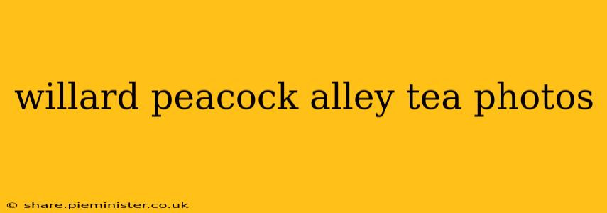 willard peacock alley tea photos